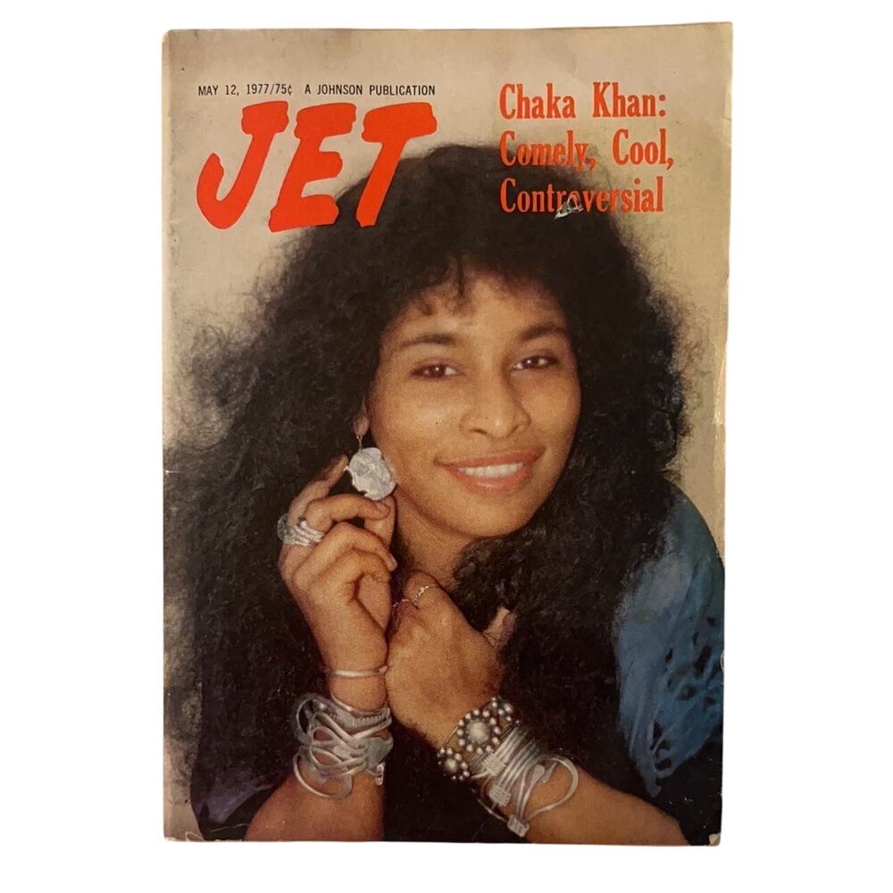 Vintage JET Magazine May 12 1977 Chaka Khan Cover Vol 57 No 8 Black History